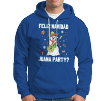 Christmas in Mexico Hoodie Feliz Navidad Juana Party Snowman Dancing - Wonder Print Shop