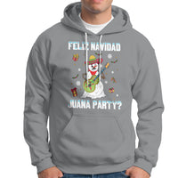 Christmas in Mexico Hoodie Feliz Navidad Juana Party Snowman Dancing - Wonder Print Shop