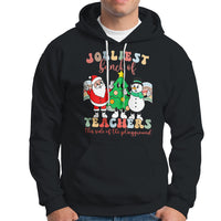 Christmas Hoodie Jolliest Bunch Of Teachers This Side Of The Playground - Wonder Print Shop