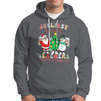 Christmas Hoodie Jolliest Bunch Of Teachers This Side Of The Playground - Wonder Print Shop