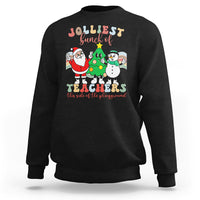 Christmas Sweatshirt Jolliest Bunch Of Teachers This Side Of The Playground - Wonder Print Shop