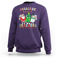 Christmas Sweatshirt Jolliest Bunch Of Teachers This Side Of The Playground - Wonder Print Shop