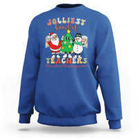 Christmas Sweatshirt Jolliest Bunch Of Teachers This Side Of The Playground - Wonder Print Shop