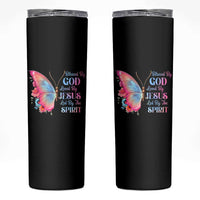Christian Skinny Tumbler Blessed By God Loved By Jesus Led By The Spirit