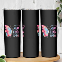Christian Skinny Tumbler Blessed By God Loved By Jesus Led By The Spirit
