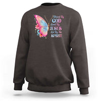 Christian Sweatshirt Blessed By God Loved By Jesus Led By The Spirit - Wonder Print Shop