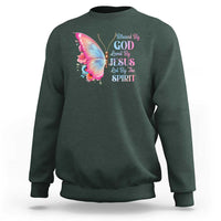 Christian Sweatshirt Blessed By God Loved By Jesus Led By The Spirit - Wonder Print Shop