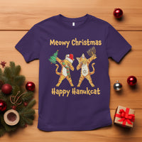 Happy Hanukcat Meowy Christmas Cat Lover Hanukkah T Shirt - Wonder Print Shop