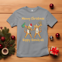 Happy Hanukcat Meowy Christmas Cat Lover Hanukkah T Shirt - Wonder Print Shop