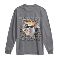 Throat Goat Funny Offensive Adult Humor Bootleg Long Sleeve Shirt