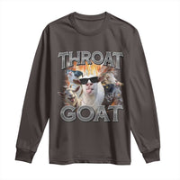 Throat Goat Funny Offensive Adult Humor Bootleg Long Sleeve Shirt