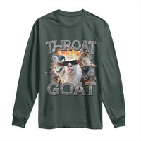 Throat Goat Funny Offensive Adult Humor Bootleg Long Sleeve Shirt