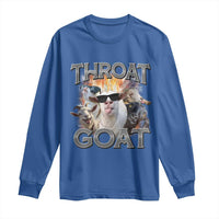 Throat Goat Funny Offensive Adult Humor Bootleg Long Sleeve Shirt