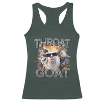 Throat Goat Funny Offensive Adult Humor Bootleg Racerback Tank Top