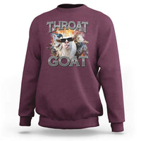 Throat Goat Funny Offensive Adult Humor Bootleg Sweatshirt