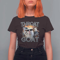 Throat Goat Funny Offensive Adult Humor Bootleg T Shirt For Women