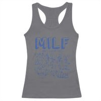 Funny MILF Man I Love Feet Racerback Tank Top