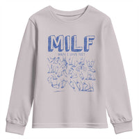 Funny MILF Man I Love Feet Youth Sweatshirt