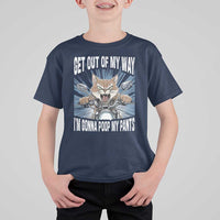 Funny Meme T Shirt For Kid Get Out of My Way Gonna Poop My Pants