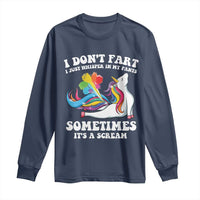 Funny I Don't Fart I Whisper In My Pants Long Sleeve Shirt