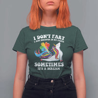 Funny I Don't Fart I Whisper In My Pants T Shirt For Women