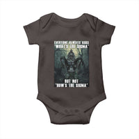Funny Meme Wolf Alpha Baby Onesie Everyone Always Asks What's The Sigma But Not How's The Sigma