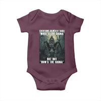 Funny Meme Wolf Alpha Baby Onesie Everyone Always Asks What's The Sigma But Not How's The Sigma