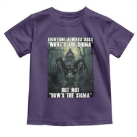 Funny Meme Wolf Alpha Toddler T Shirt Everyone Always Asks What's The Sigma But Not How's The Sigma