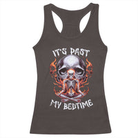 Funny Skeleton Meme Racerback Tank Top It's Past My Bedtime