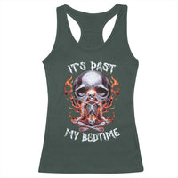 Funny Skeleton Meme Racerback Tank Top It's Past My Bedtime