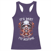 Funny Skeleton Meme Racerback Tank Top It's Past My Bedtime