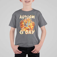 Funny Skeleton Meme T Shirt For Kid Autistic and Gay