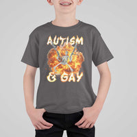 Funny Skeleton Meme T Shirt For Kid Autistic and Gay