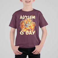 Funny Skeleton Meme T Shirt For Kid Autistic and Gay