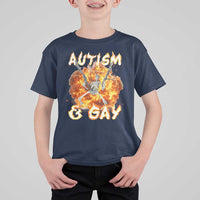 Funny Skeleton Meme T Shirt For Kid Autistic and Gay