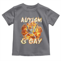 Funny Skeleton Meme Toddler T Shirt Autistic and Gay