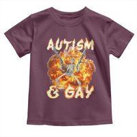 Funny Skeleton Meme Toddler T Shirt Autistic and Gay