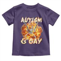 Funny Skeleton Meme Toddler T Shirt Autistic and Gay