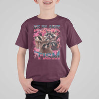 Funny Meme Autistic Raccoon T Shirt For Kid Be In Awe Of My 'Tism