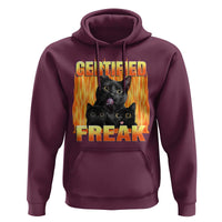 Funny Cat Meme Hoodie Certified Freak