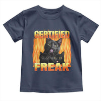 Funny Cat Meme Toddler T Shirt Certified Freak