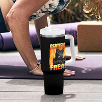 Funny Cat Meme Tumbler With Handle Certified Freak