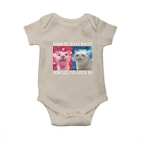Funny Cat Meme Baby Onesie Born To Dilly Dally Forced To Lock In