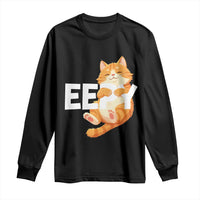 Funny Cat Meme Long Sleeve Shirt Eepy Cat Silly Sleepy Cat