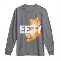 Funny Cat Meme Long Sleeve Shirt Eepy Cat Silly Sleepy Cat