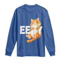 Funny Cat Meme Long Sleeve Shirt Eepy Cat Silly Sleepy Cat