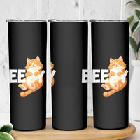 Funny Cat Meme Skinny Tumbler Eepy Cat Silly Sleepy Cat