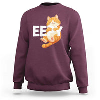 Funny Cat Meme Sweatshirt Eepy Cat Silly Sleepy Cat