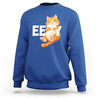 Funny Cat Meme Sweatshirt Eepy Cat Silly Sleepy Cat