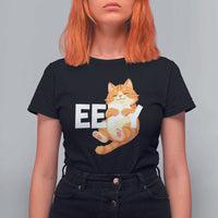 Funny Cat Meme T Shirt For Women Eepy Cat Silly Sleepy Cat